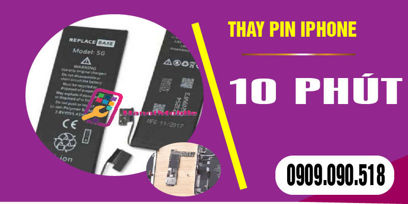 Hình 3: Thay Pin tại Giang Biên chỉ 10 phút